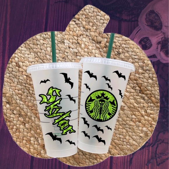 Mermaid Skeleton Starbucks cold cup - Picture 2 of 2